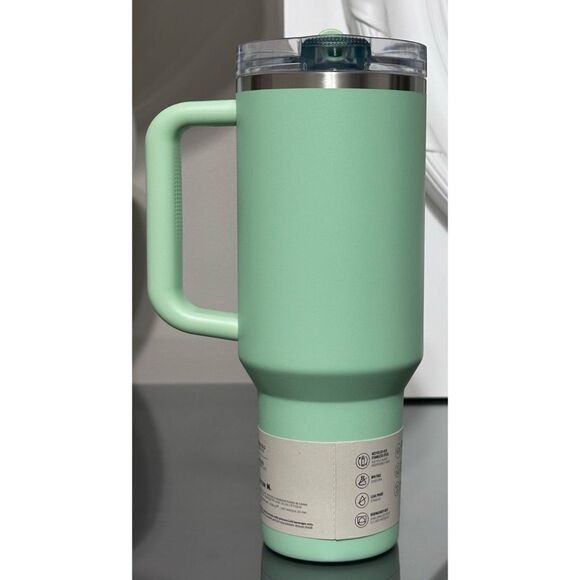 STANLEY QUENCHER PROTOUR FLIP STRAW 40OZ TUMBLER, PISTACHIO GREEN - Picture 3 of 5